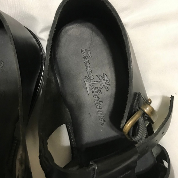 NWOT Tommy Bahama Men's Size 9 Sandals Black Lucca - Picture 3 of 8